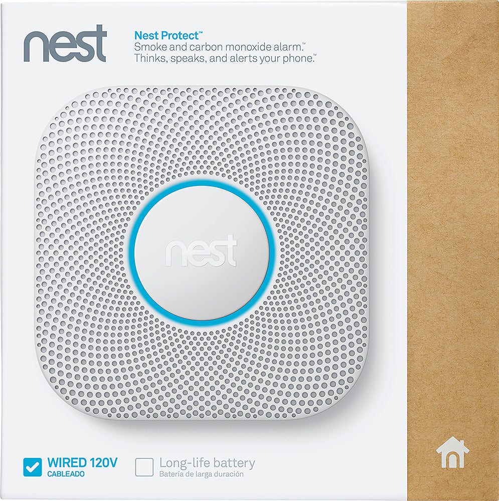 Google - Nest Protect 2nd Generation Smart Smoke/Carbon Monoxide Wired Alarm - White_7