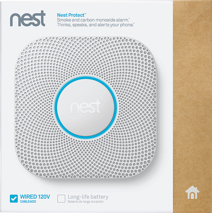 Google - Nest Protect 2nd Generation Smart Smoke/Carbon Monoxide Wired Alarm - White_7