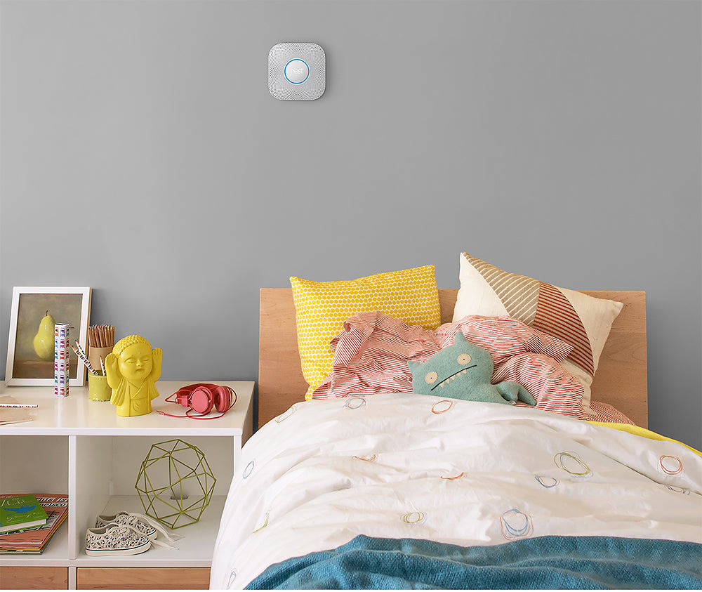 Google - Nest Protect 2nd Generation Smart Smoke/Carbon Monoxide Wired Alarm - White_5