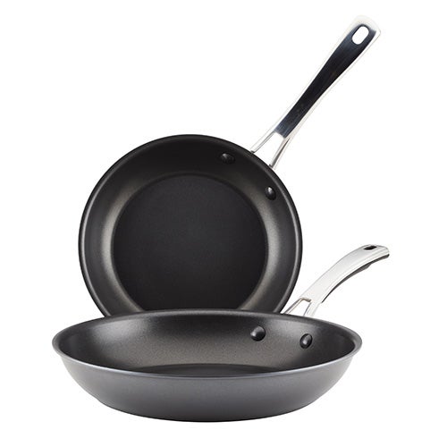 Cook + Create Twin Pack 9.5" & 11.5" Hard-Anodized Nonstick Fry Pans_0