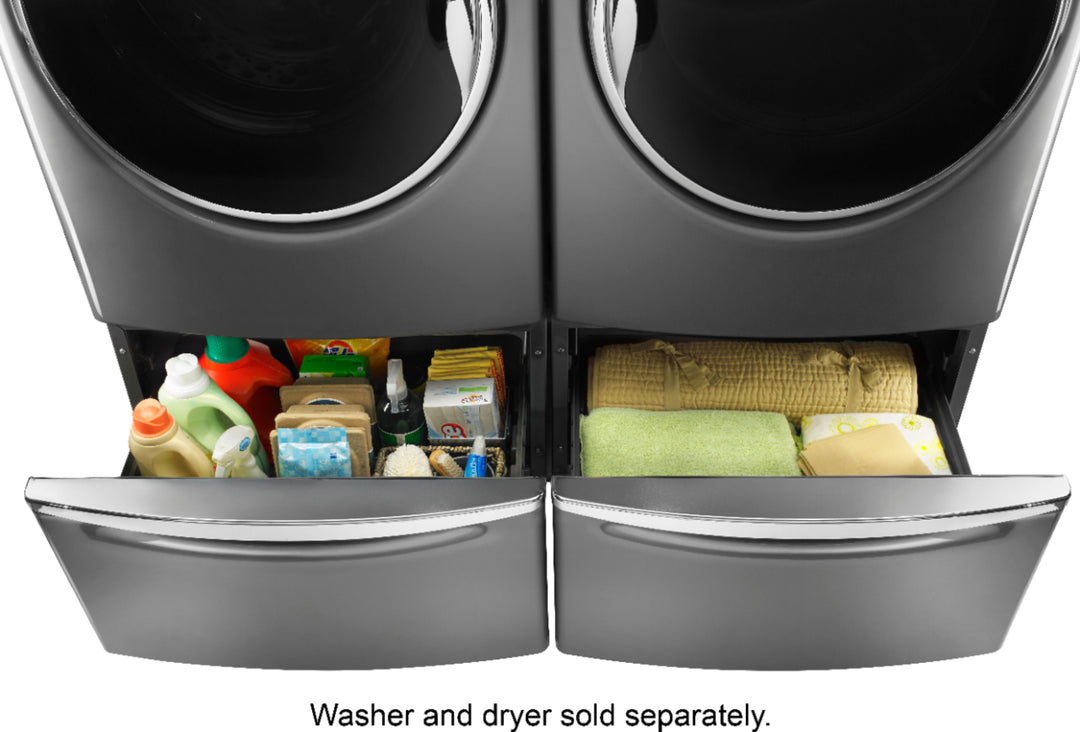 Maytag - Washer/Dryer Laundry Pedestal with Storage Drawer - Metallic slate_16