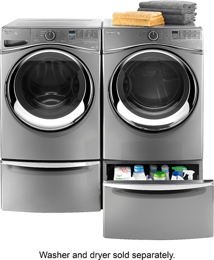 Maytag - Washer/Dryer Laundry Pedestal with Storage Drawer - Metallic slate_10