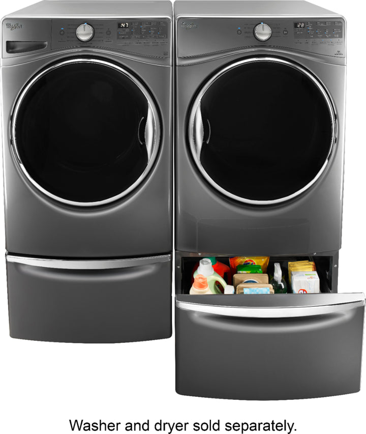 Maytag - Washer/Dryer Laundry Pedestal with Storage Drawer - Metallic slate_8