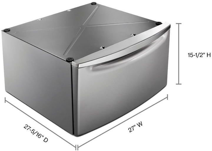 Maytag - Washer/Dryer Laundry Pedestal with Storage Drawer - Metallic slate_4
