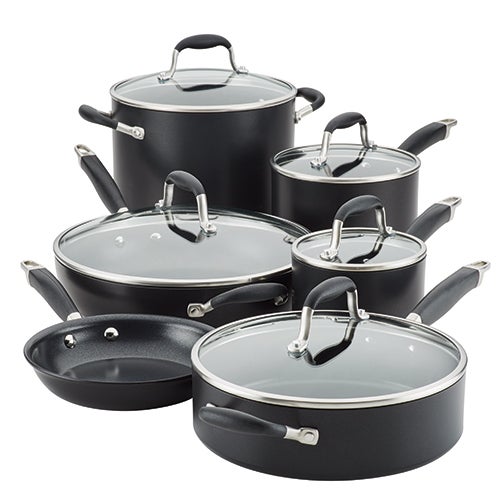 Advanced Home 11pc Hard Anodized Nonstick Cookware Set Onyx_0