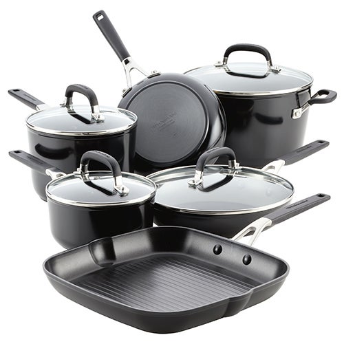 10pc Hard-Anodized Nonstick Cookware Set_0