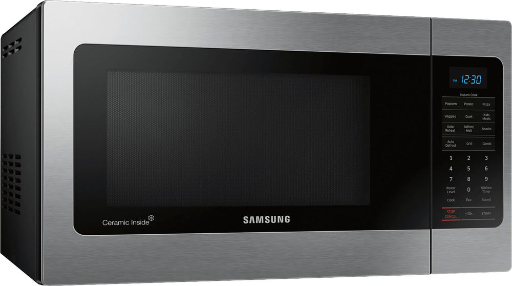 Samsung - 1.1 Cu. Ft. Countertop Microwave with Grilling Element - Stainless steel_1
