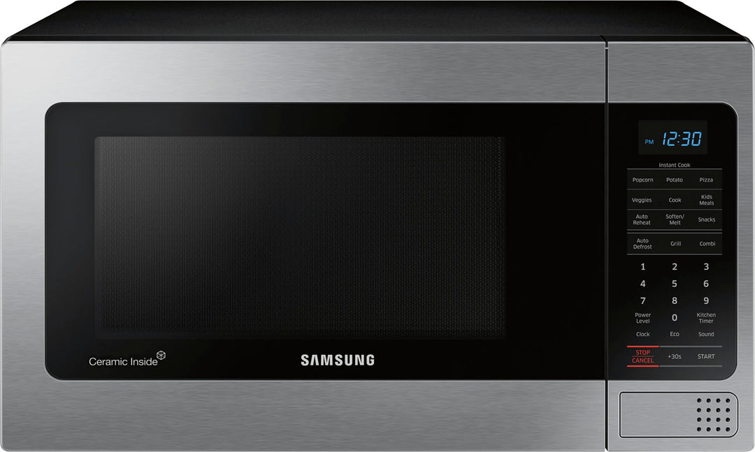 Samsung - 1.1 Cu. Ft. Countertop Microwave with Grilling Element - Stainless steel_0