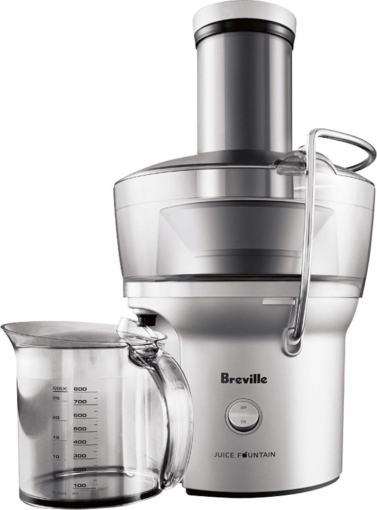 Breville - Juice Fountain Compact Electric Juicer - Silver_0