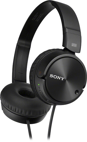 Sony - Noise-Canceling Wired On-Ear Headphones - Black_1