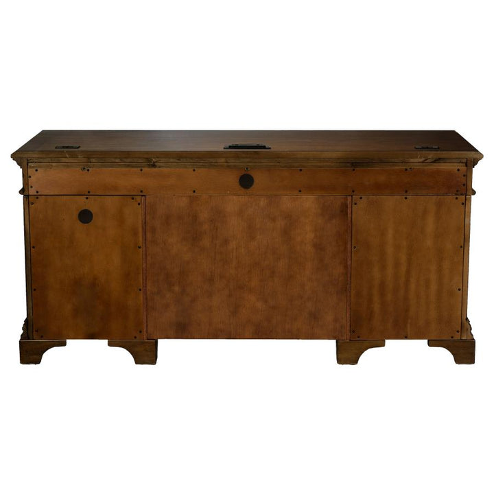 Hartshill Credenza with Power Outlet Burnished Oak_12