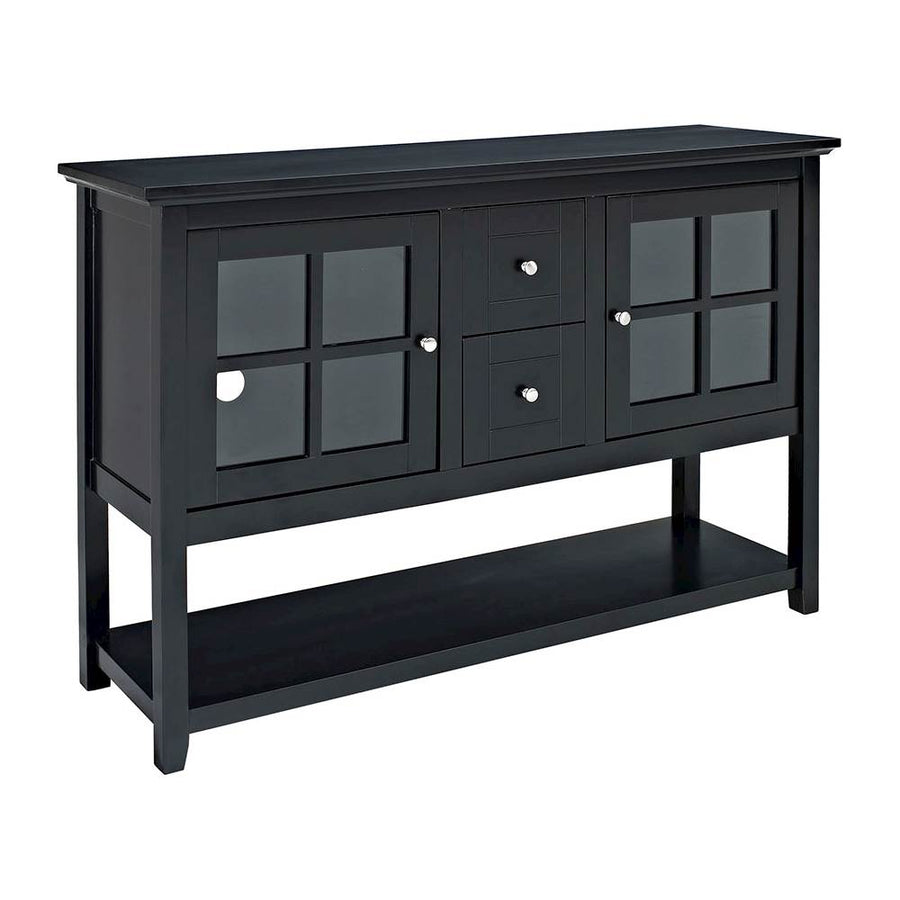 Walker Edison - Transitional TV Stand / Buffet for TVs up to 55" - Black_0