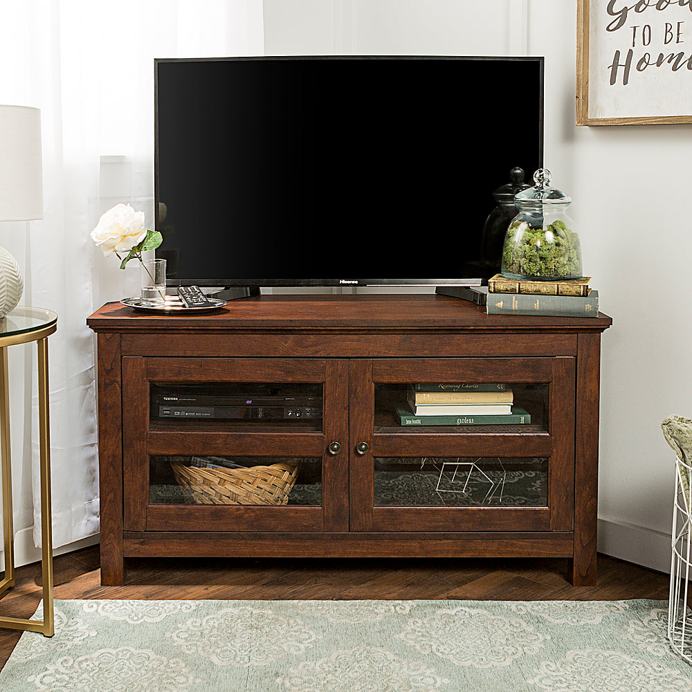 Walker Edison - TV Cabinet for Most TVs Up to 50" - Brown_3