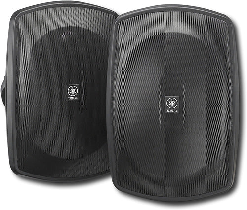 Yamaha - Natural Sound 5" 2-Way All-Weather Outdoor Speakers (Pair) - Black_0