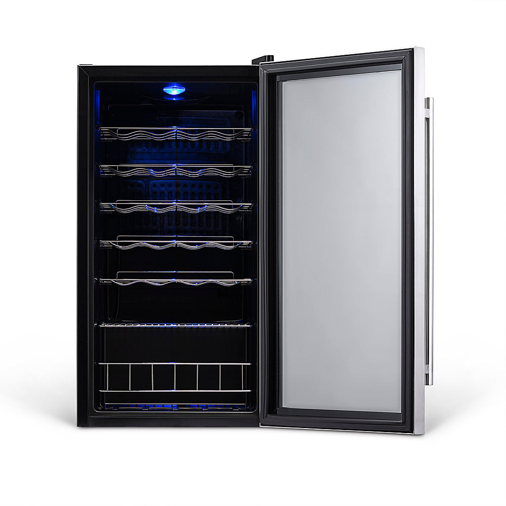 NewAir - 27-Bottle Wine Cooler - Stainless Steel - Stainless steel_1