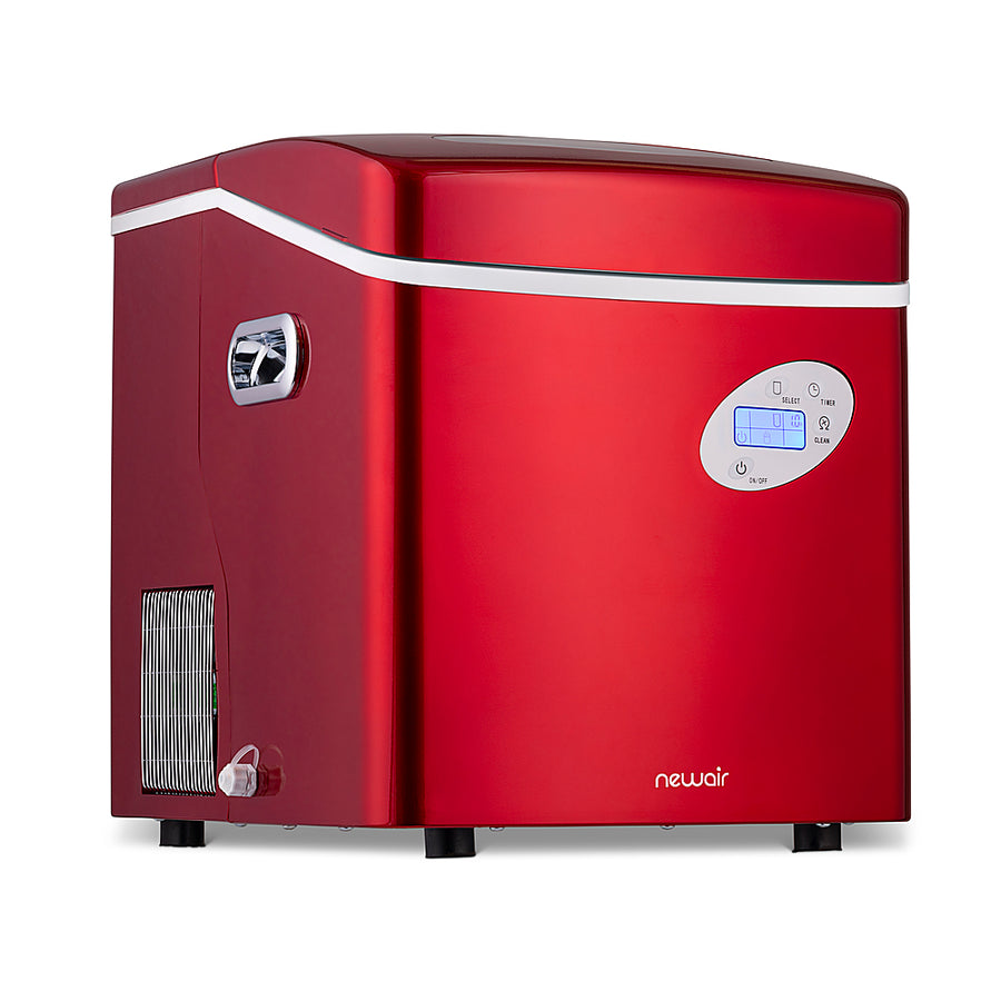 NewAir - 50-lb Portable Ice Maker - Red_0