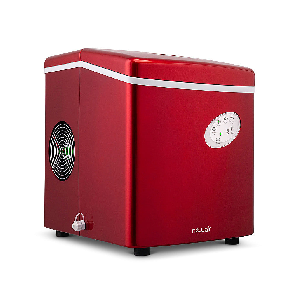 NewAir - 12" 28-lb Portable Ice Maker - 3 Ice Sizes - Red_1
