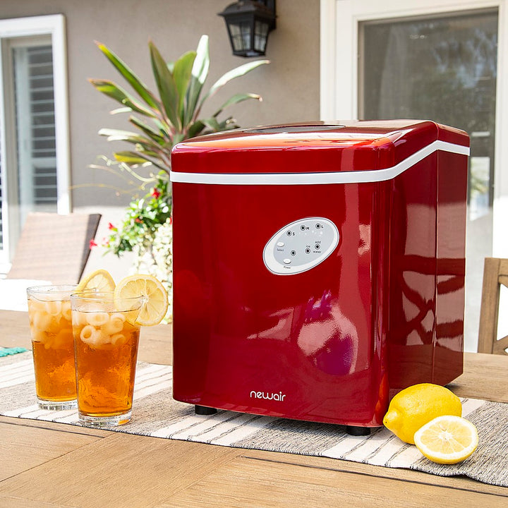 NewAir - 12" 28-lb Portable Ice Maker - 3 Ice Sizes - Red_6