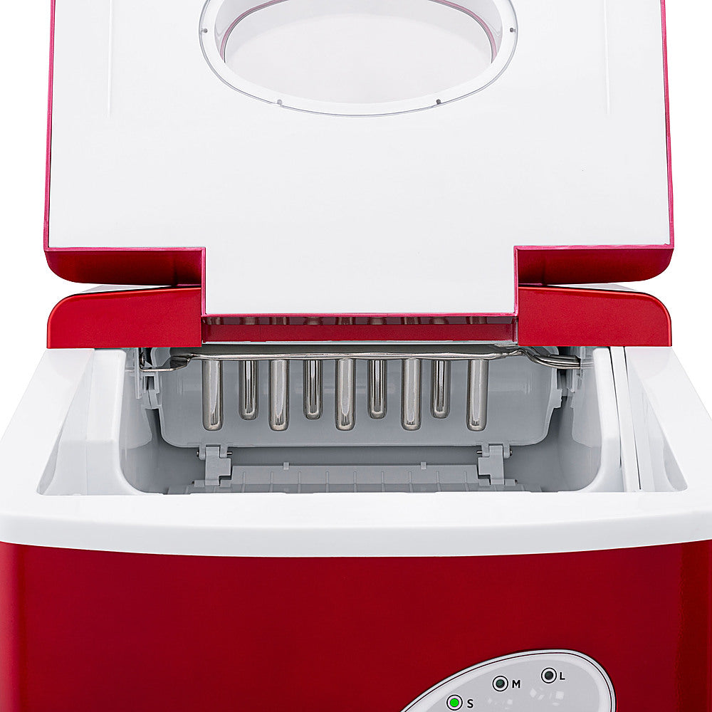 NewAir - 12" 28-lb Portable Ice Maker - 3 Ice Sizes - Red_3