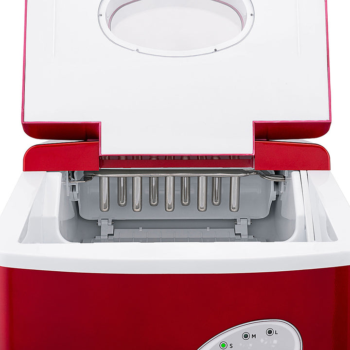 NewAir - 12" 28-lb Portable Ice Maker - 3 Ice Sizes - Red_3