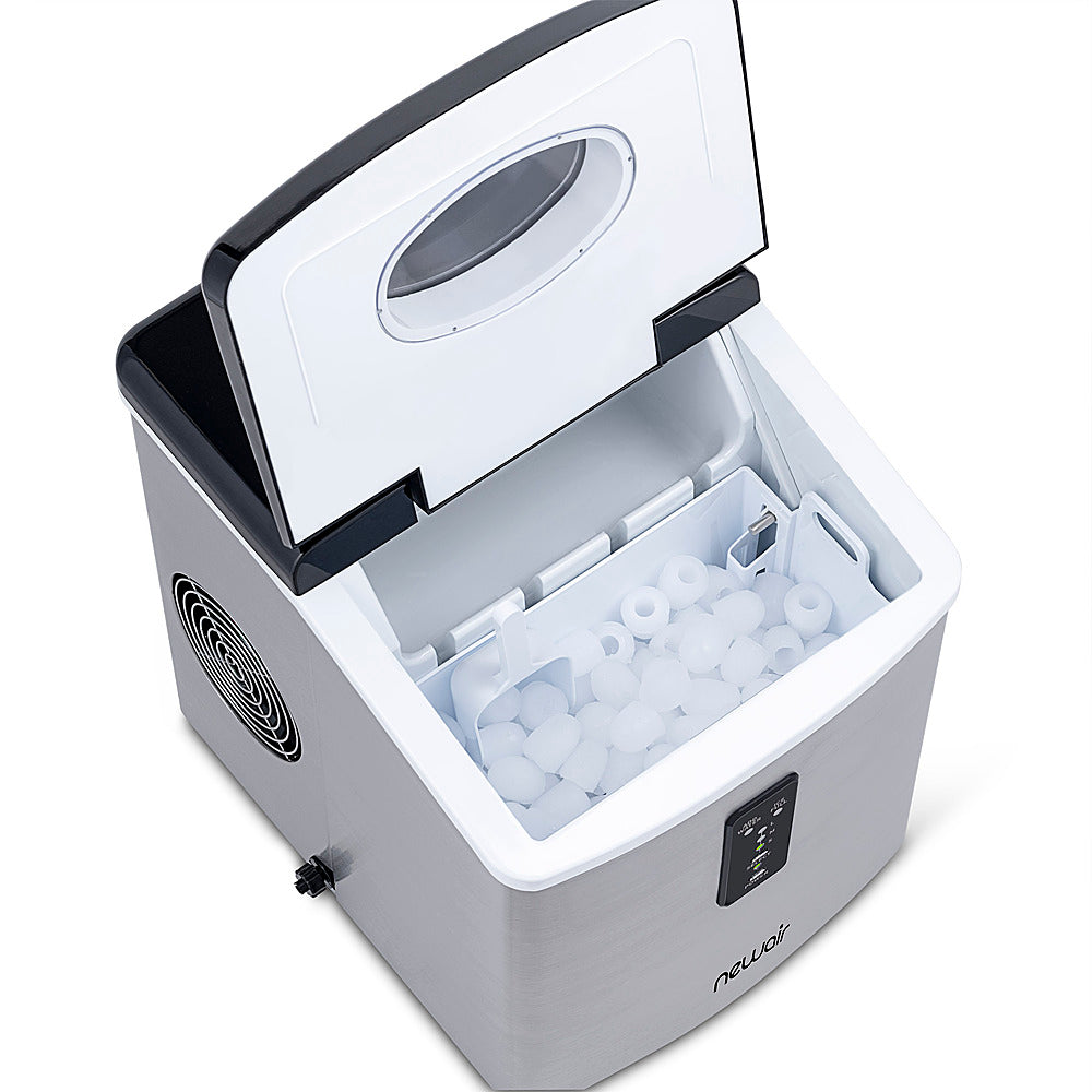 NewAir - 28-lb Portable Ice Maker - 3 Ice Sizes - Stainless steel_8