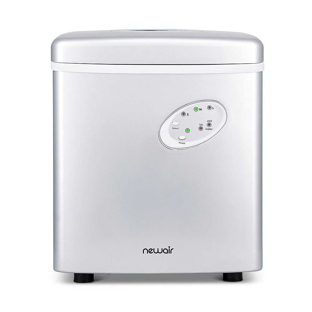 NewAir - 12" 28-lb Portable Ice Maker - 3 Ice Sizes - Silver_1
