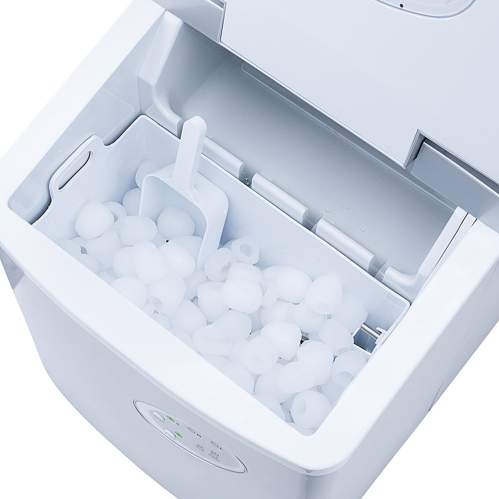NewAir - 12" 28-lb Portable Ice Maker - 3 Ice Sizes - Silver_13