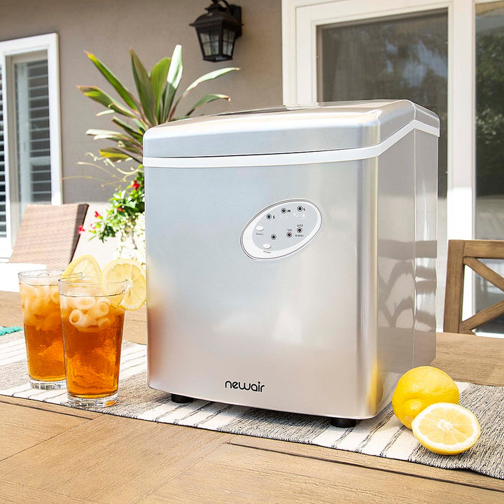 NewAir - 12" 28-lb Portable Ice Maker - 3 Ice Sizes - Silver_11