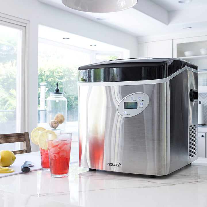 NewAir - 50-lb Portable Ice Maker - Stainless steel_9