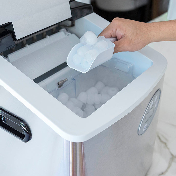 NewAir - 50-lb Portable Ice Maker - Stainless steel_8