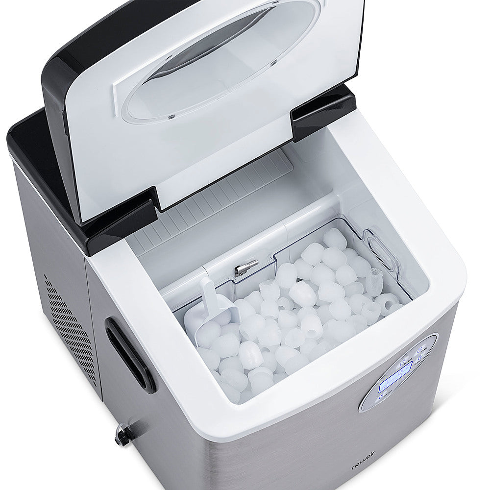 NewAir - 50-lb Portable Ice Maker - Stainless steel_4