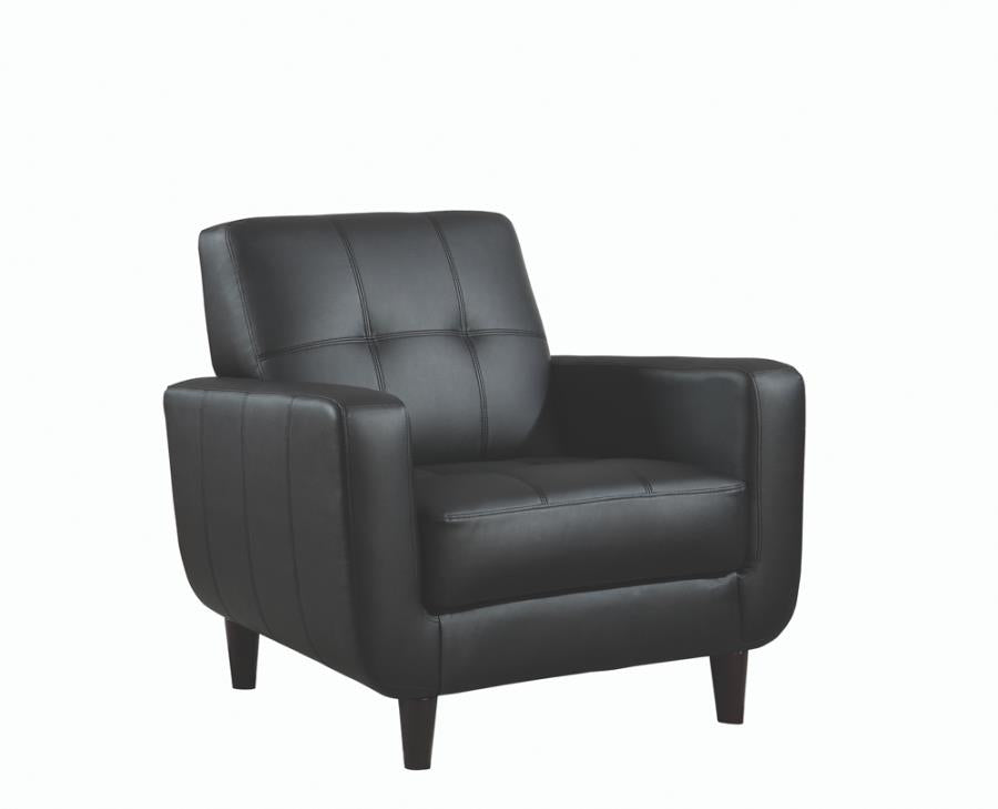 Padded Seat Accent Chair Black_1