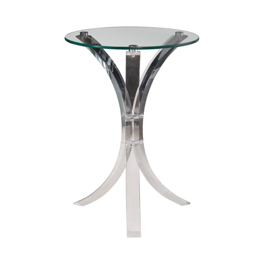 Round Accent Table Clear_1