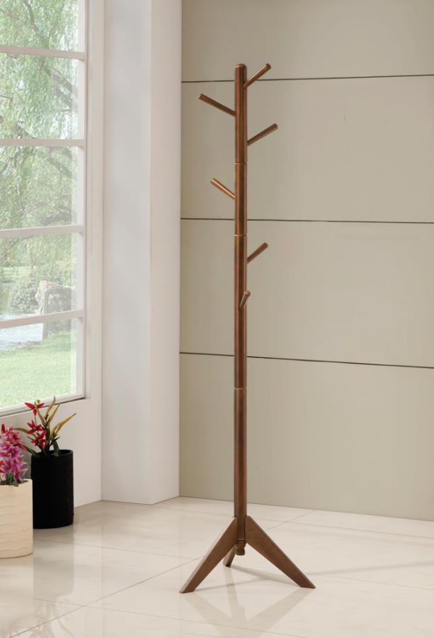 Coat Rack with 6 Hooks Walnut_0