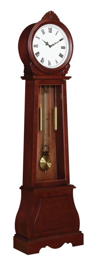 Grandfather Clock with Chime Brown Red_1