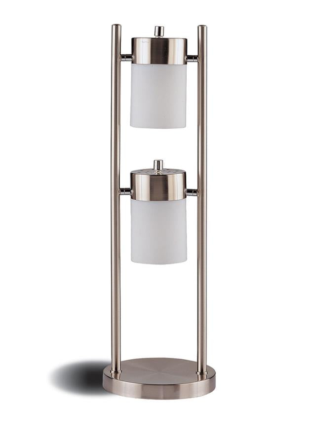 Adjustable Swivel Table Lamp Brushed Silver_0