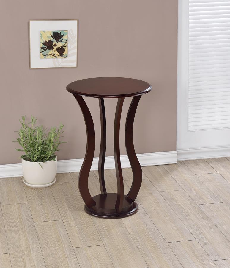 Round Top Accent Table Cherry_0