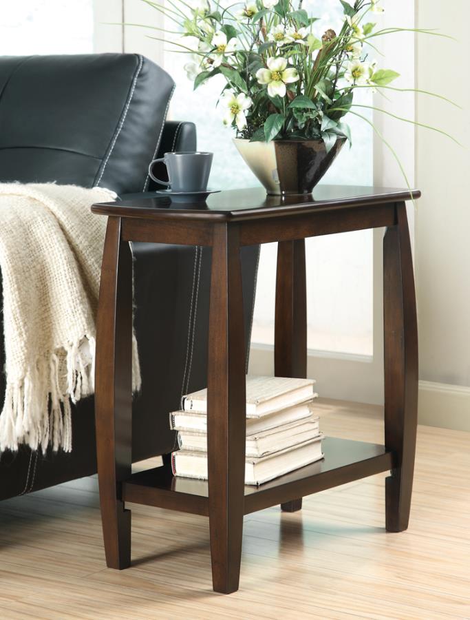 1-shelf Chairside Table Cappuccino_0