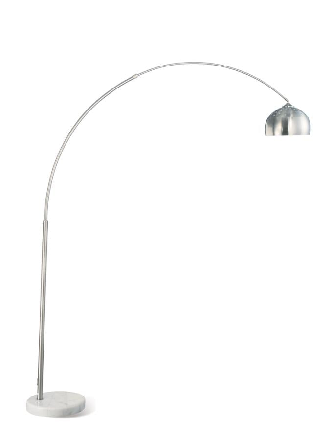 Arched Floor Lamp Brushed Steel and Chrome_2