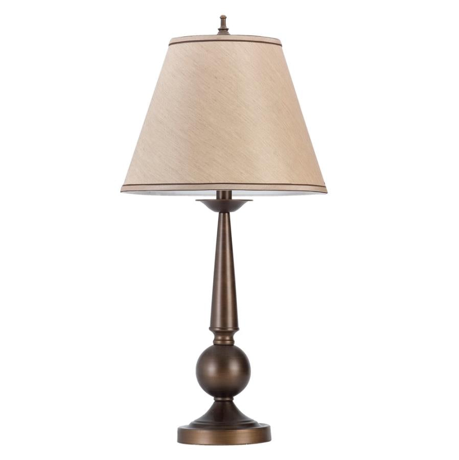 Cone shade Table Lamps Bronze and Beige (Set of 2)_1