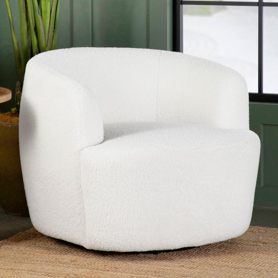 Upholstered Swivel Chair Natural_0