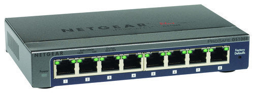 NETGEAR - 8-Port 10/100/1000 Mbps Gigabit Plus Managed Switch - Gray_0