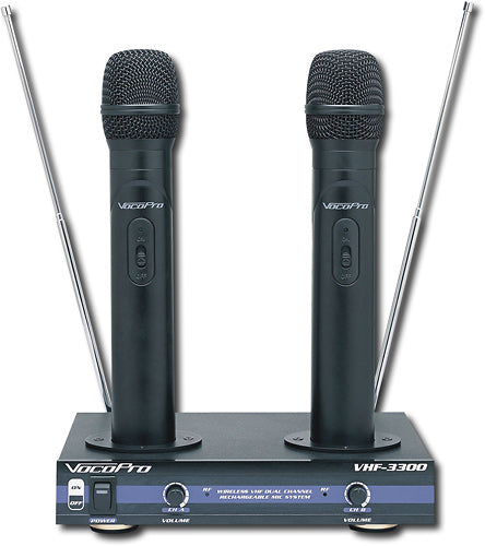 VocoPro - 2-Channel VHF Rechargeable Wireless Microphone System_0