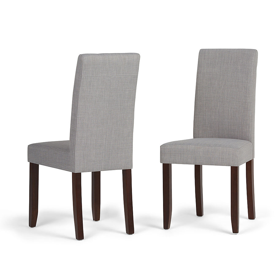 Simpli Home - Acadian Parson Polyester Fabric Dining Chairs (Set of 2) - Dove Gray_0