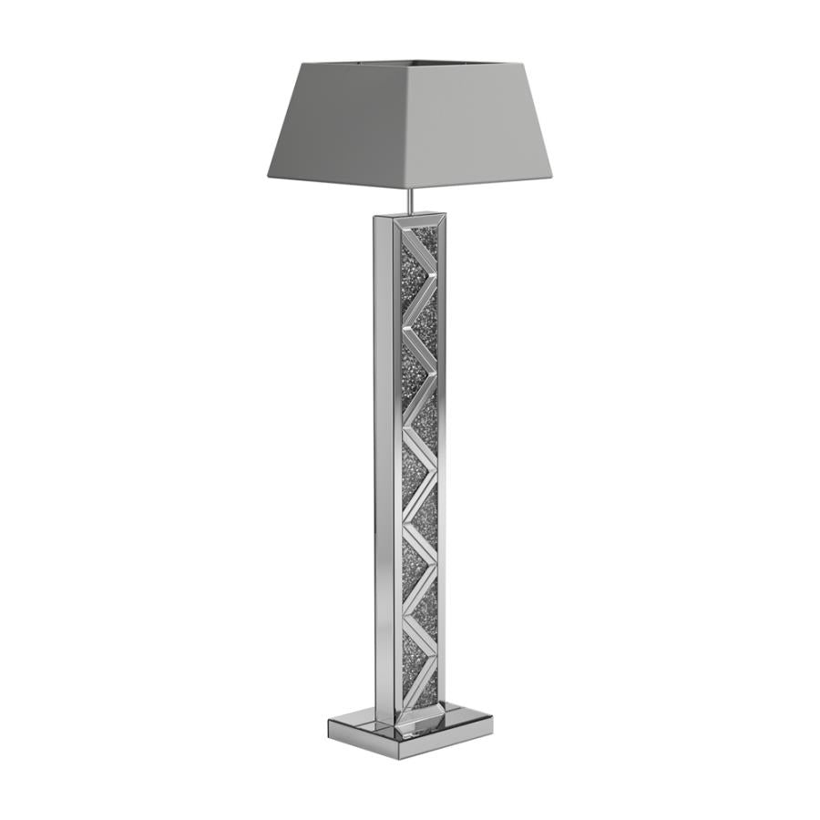 Geometric Base Floor Lamp Silver_1