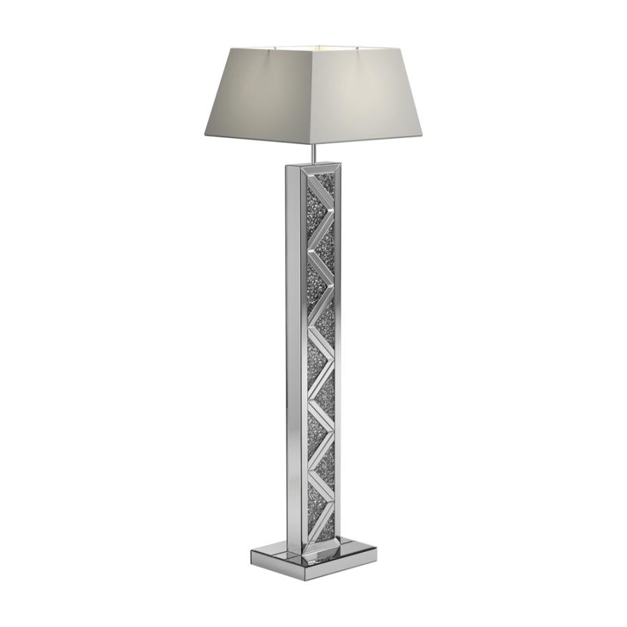 Geometric Base Floor Lamp Silver_2