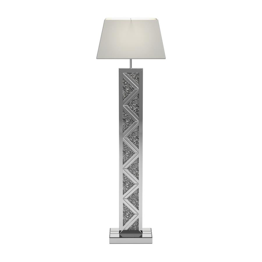 Geometric Base Floor Lamp Silver_4