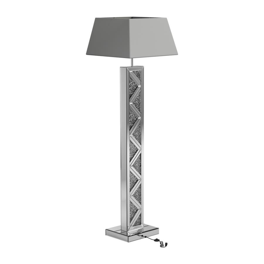 Geometric Base Floor Lamp Silver_8