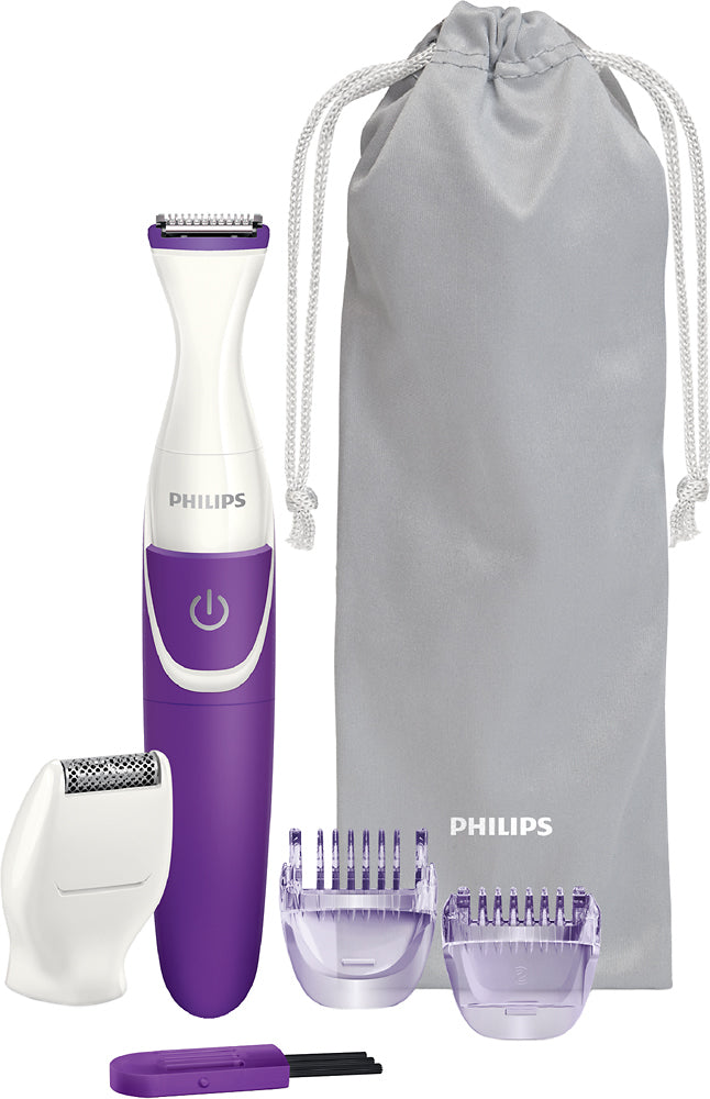 Philips - BikiniGenie Bikini Trimmer - White/Purple_4