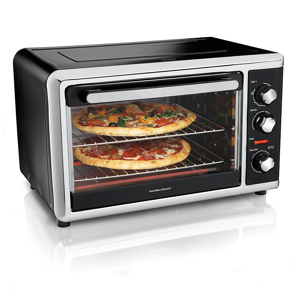 Hamilton Beach - Countertop Convection Oven - Black/Brushed Stainless Steel_0